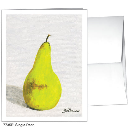 Single Pear, Greeting Card (7735B)