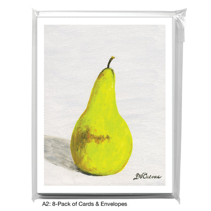 Single Pear, Greeting Card (7735B)