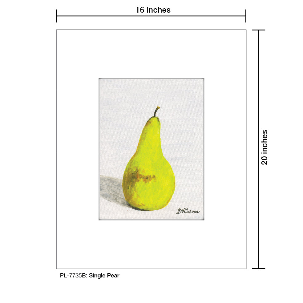 Single Pear, Print (#7735B)