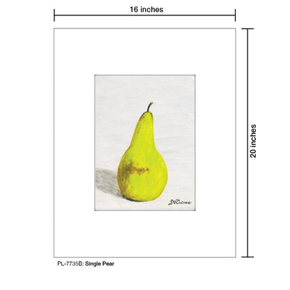 Single Pear, Print (#7735B)