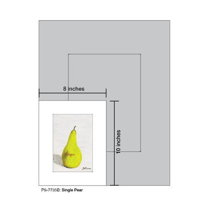 Single Pear, Print (#7735B)