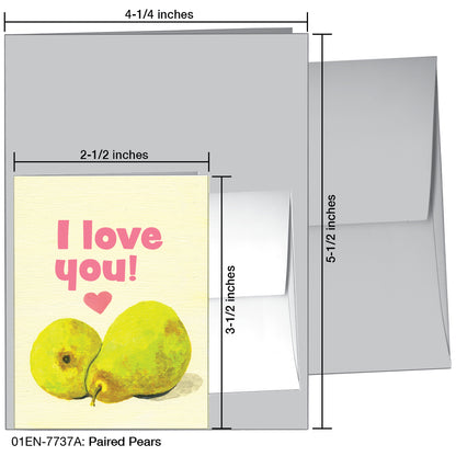 Paired Pears, Greeting Card (7737A)