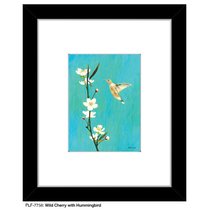 Wild Cherry With Hummingbird, Print (#7758)