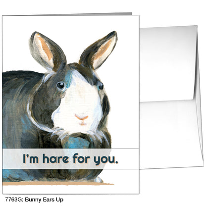 Bunny Ears Up, Greeting Card (7763G)