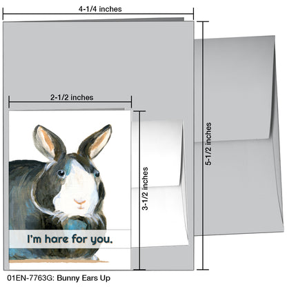 Bunny Ears Up, Greeting Card (7763G)