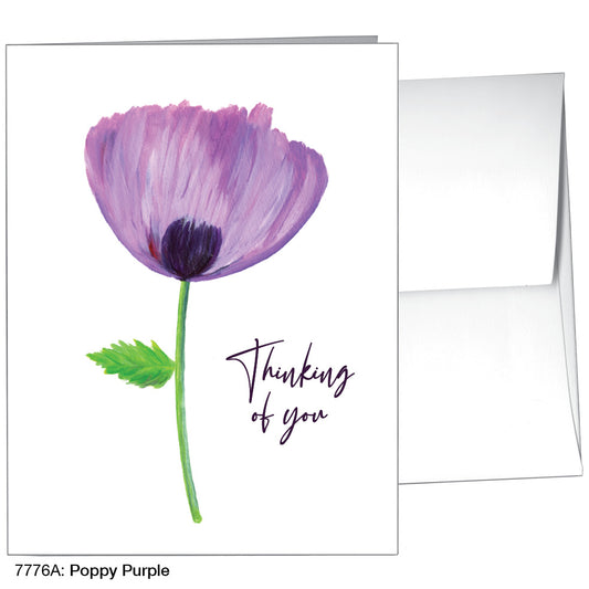 Poppy Purple, Greeting Card (7776A)