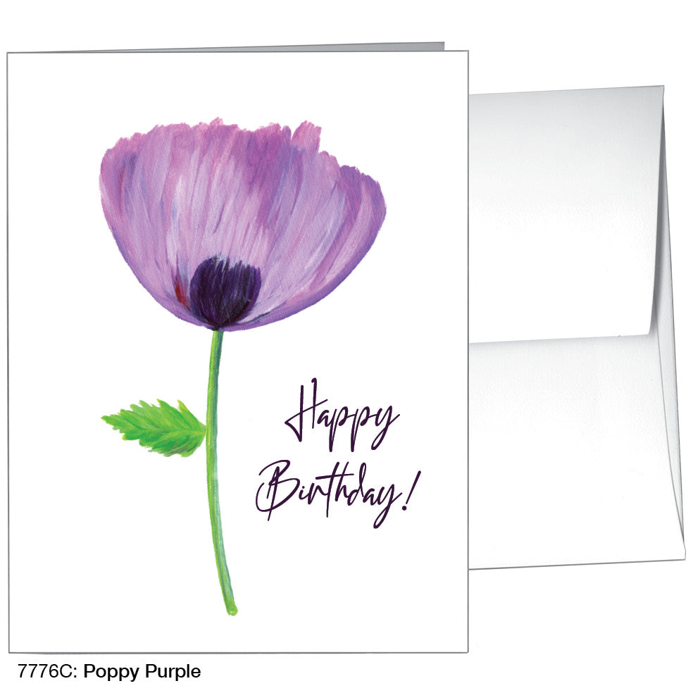 Poppy Purple, Greeting Card (7776C)