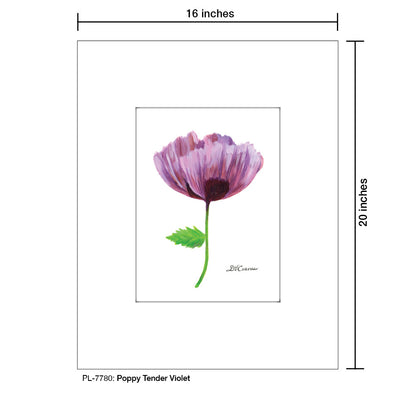 Poppy Tender Violet, Print (#7780)