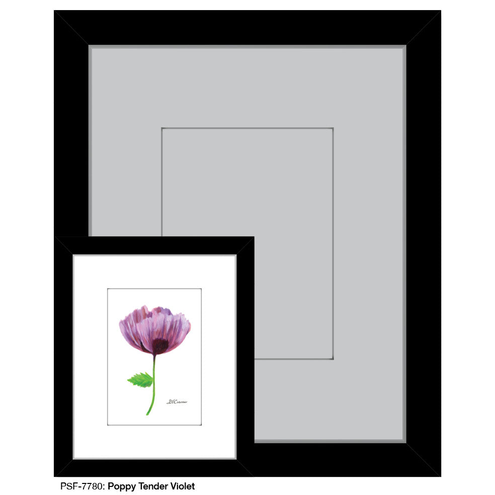 Poppy Tender Violet, Print (#7780)