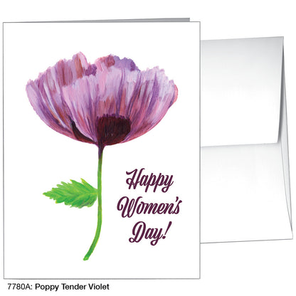 Poppy Tender Violet, Greeting Card (7780A)