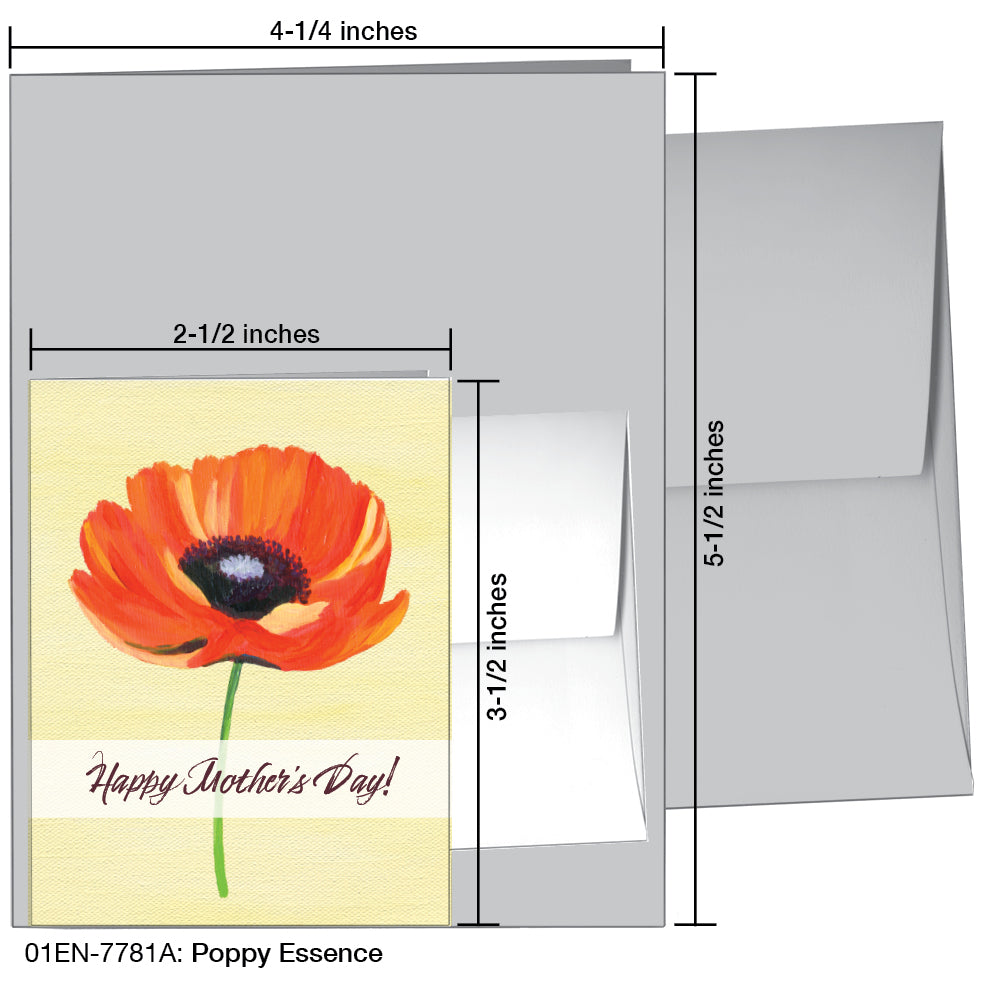 Poppy Essence, Greeting Card (7781A)