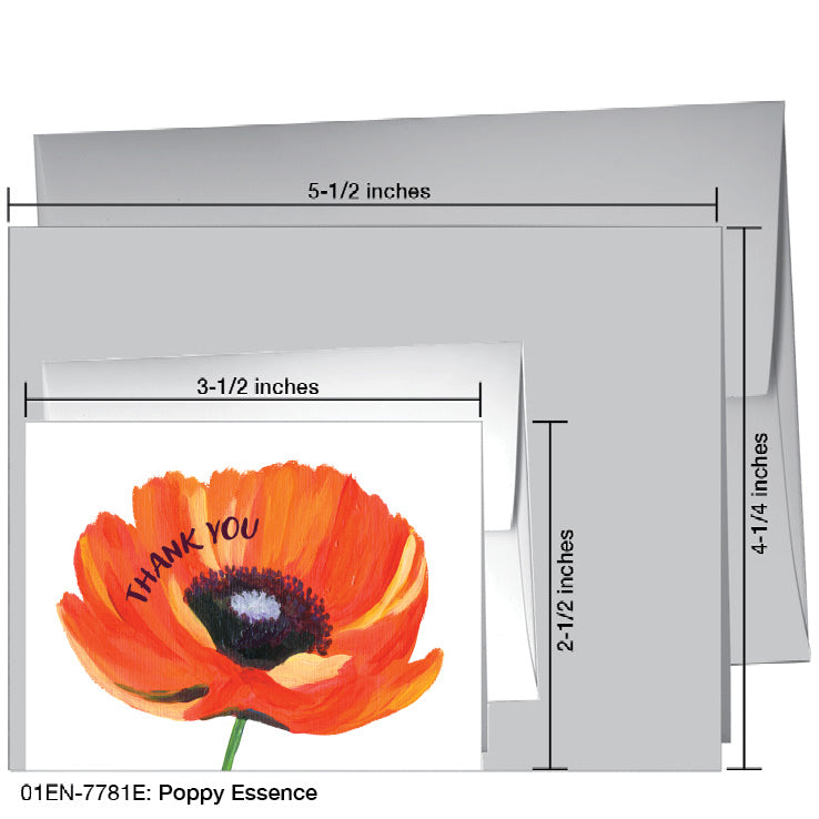 Poppy Essence, Greeting Card (7781E)