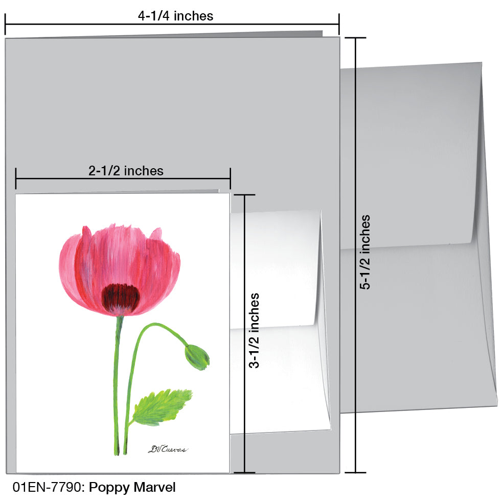 Poppy Marvel, Greeting Card (7790)