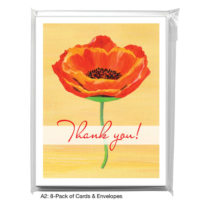 Poppy Persevere, Greeting Card (7796E)