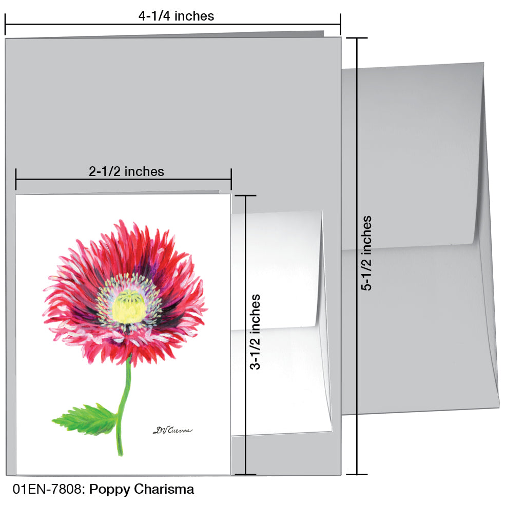 Poppy Charisma, Greeting Card (7808)