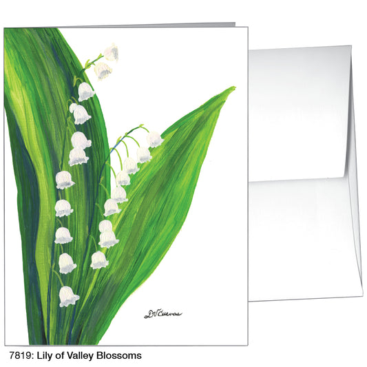 Lily Of The Valley Blossoms, Greeting Card (7819)