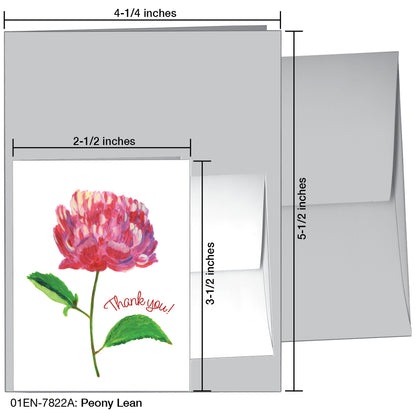 Peony Lean, Greeting Card (7822A)