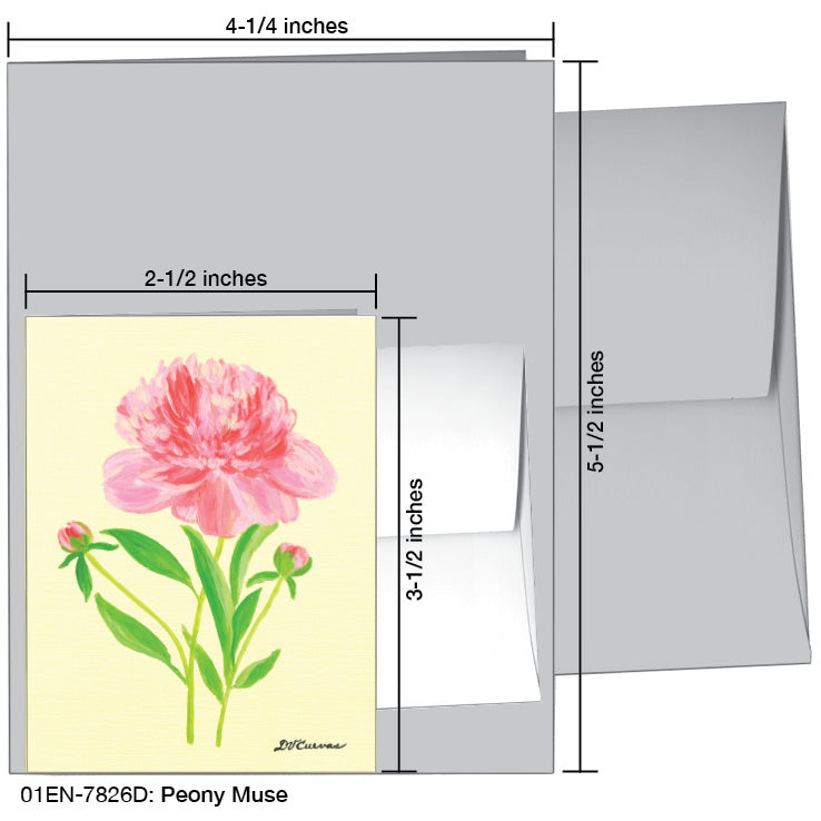 Peony Muse, Greeting Card (7826D)