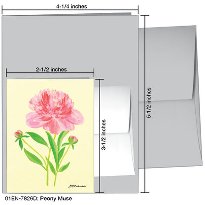 Peony Muse, Greeting Card (7826D)