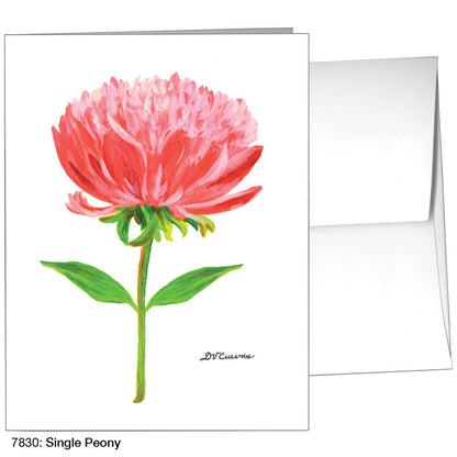 Single Peony, Greeting Card (7830)