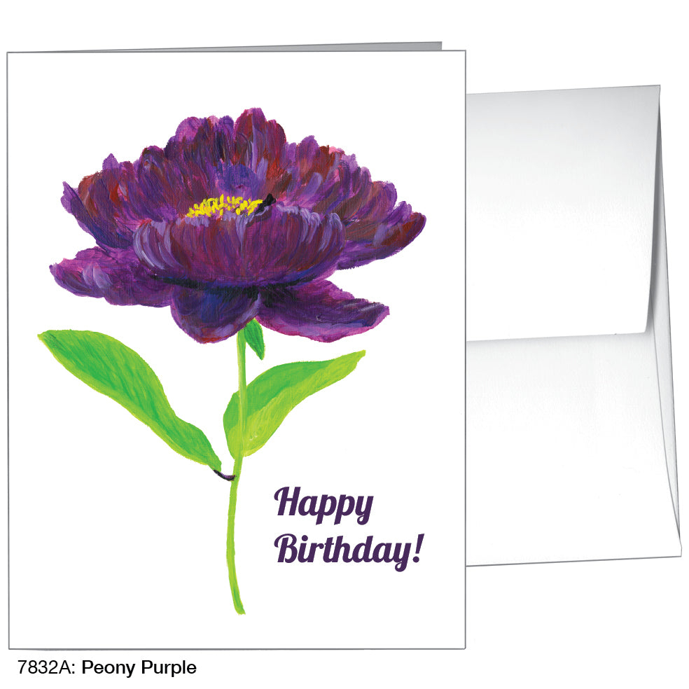 Peony Purple, Greeting Card (7832A)