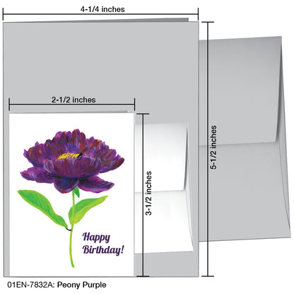 Peony Purple, Greeting Card (7832A)