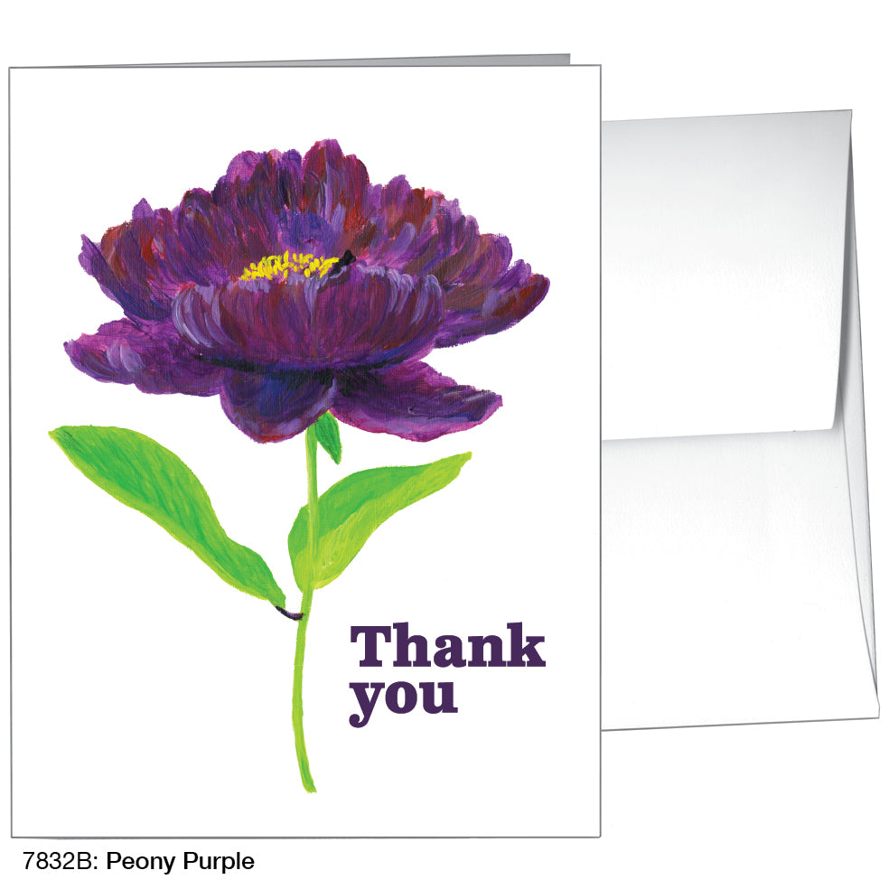 Peony Purple, Greeting Card (7832B)