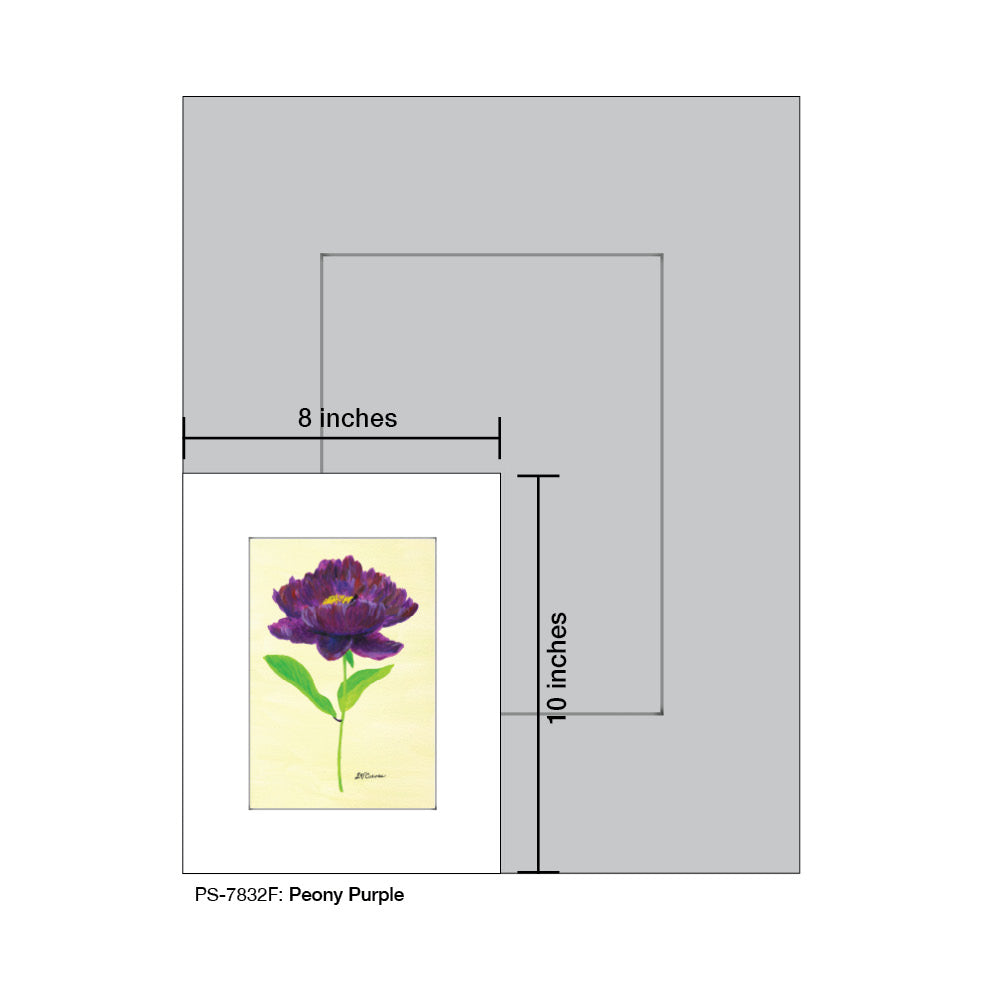 Peony Purple, Print (#7832F)