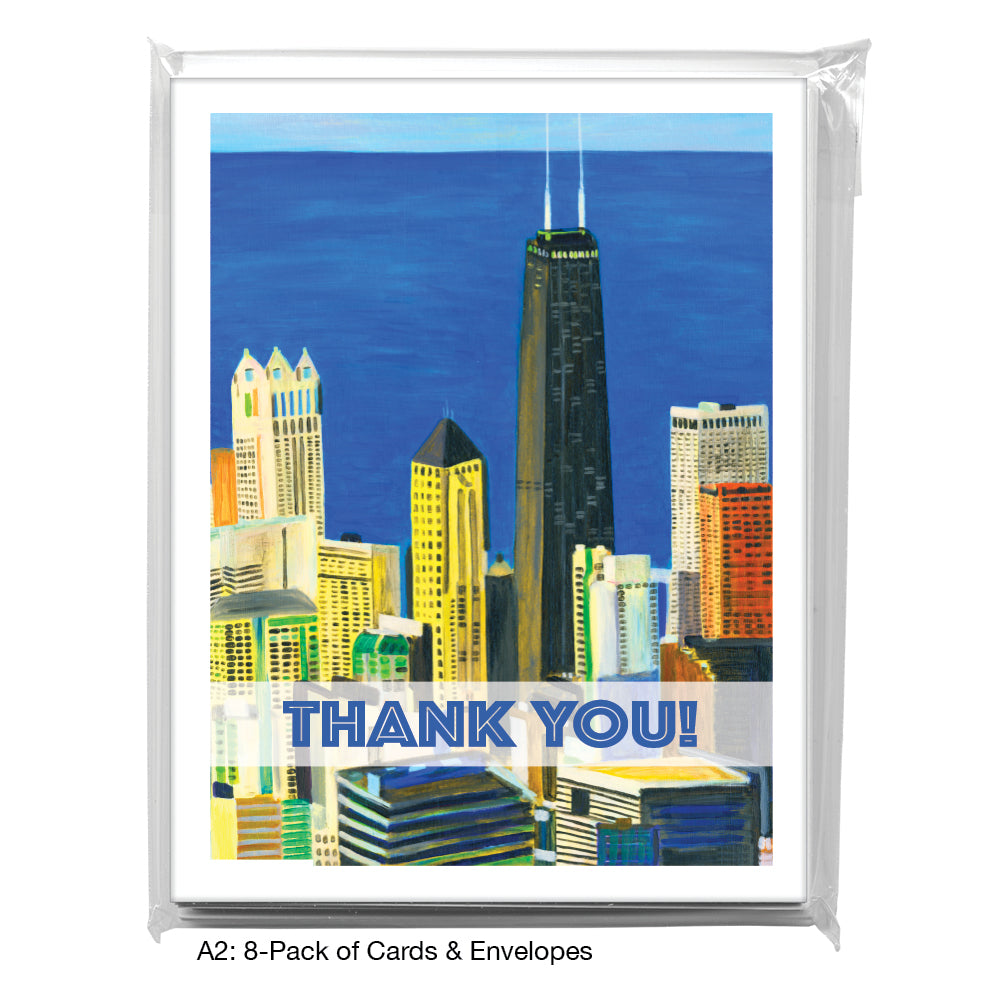 Lake Michigan View, Chicago, Greeting Card (7838A)