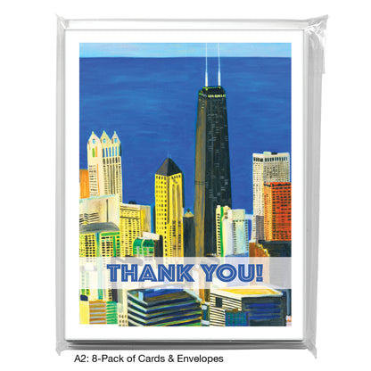 Lake Michigan View, Chicago, Greeting Card (7838A)