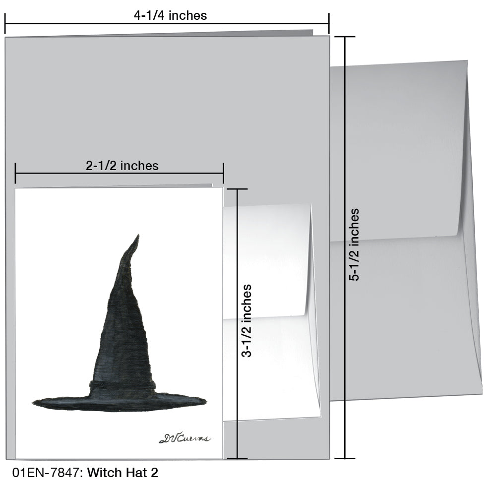 Witch Hat 2, Greeting Card (7847)