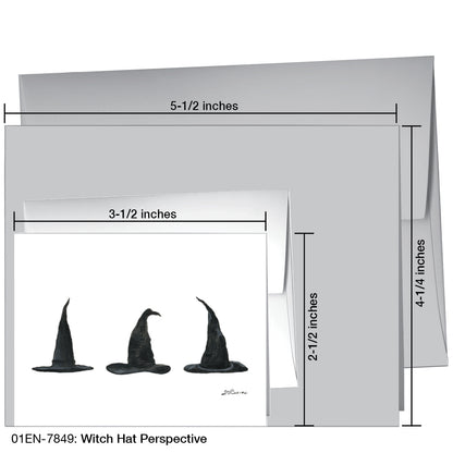 Witch Hat Perspective, Greeting Card (7849)