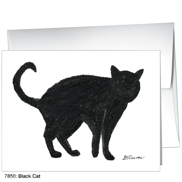 Black Cat, Greeting Card (7850)