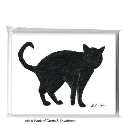 Black Cat, Greeting Card (7850)