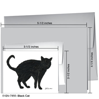 Black Cat, Greeting Card (7850)