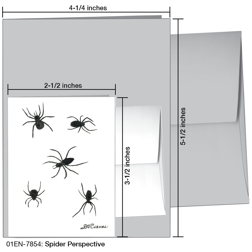 Spider Perspective, Greeting Card (7854)