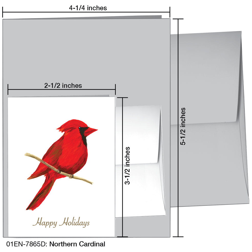 Northern Cardinal, Greeting Card (7865D)