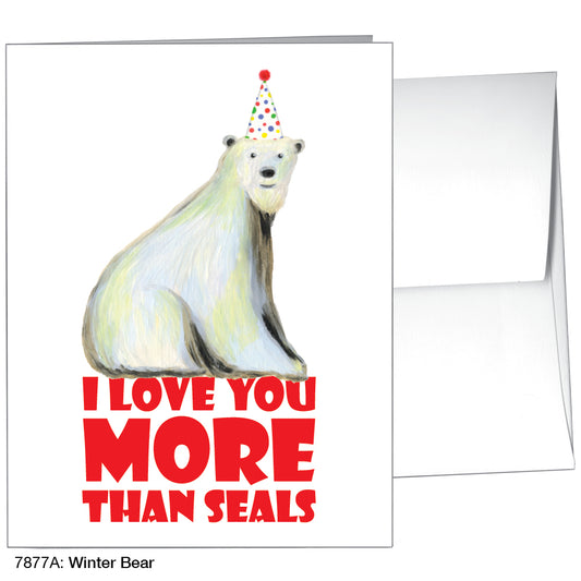 Winter Bear, Greeting Card (7877A)