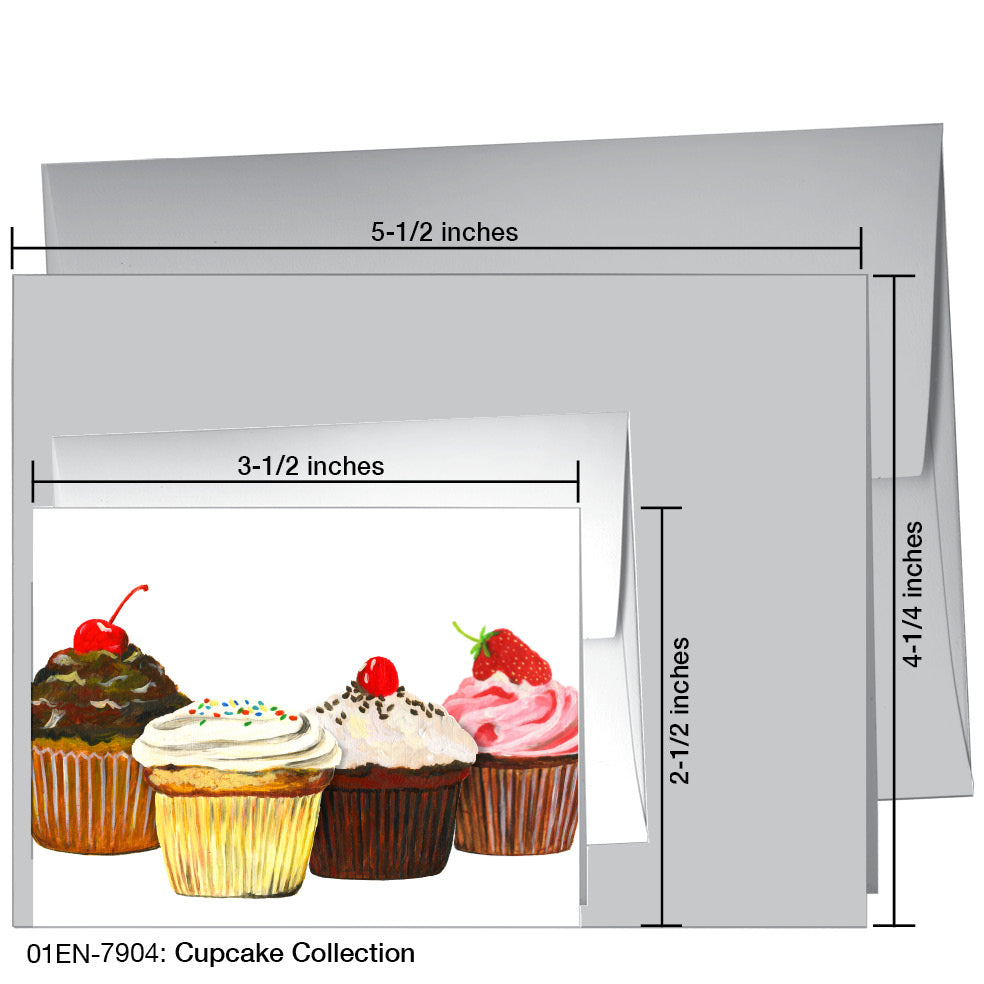 Cupcake Collection, Greeting Card (7904)