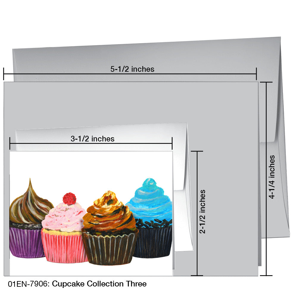 Cupcake Collection Three, Greeting Card (7906)