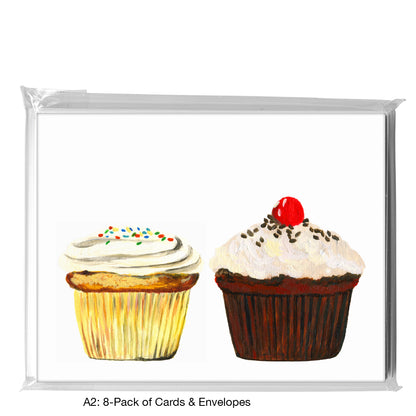 Cupcake Duo, Greeting Card (7909)