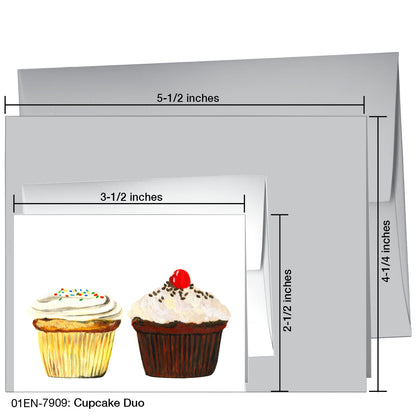 Cupcake Duo, Greeting Card (7909)