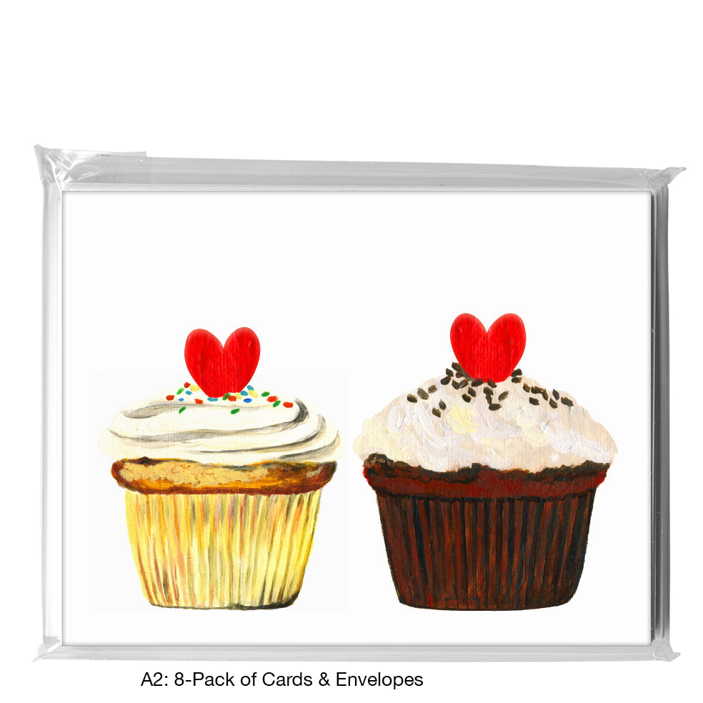 Cupcake Duo, Greeting Card (7909C)