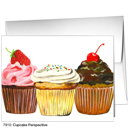 Cupcake Prespective, Greeting Card (7910)