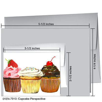 Cupcake Prespective, Greeting Card (7910)