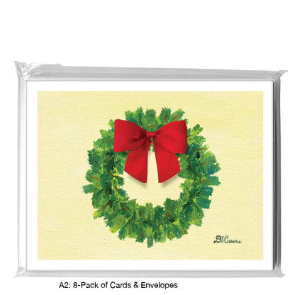 Green Wreath, Greeting Card (7914Q)