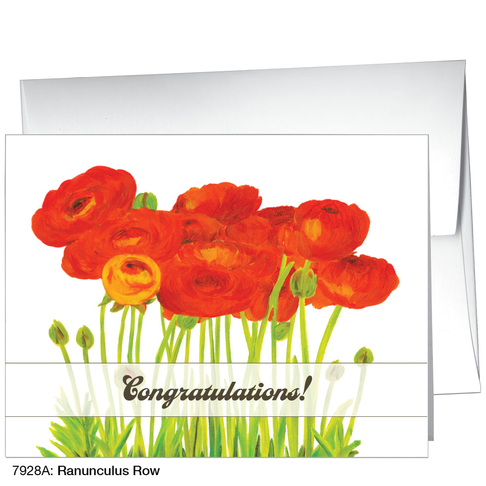 Ranunculus Row, Greeting Card (7928A)