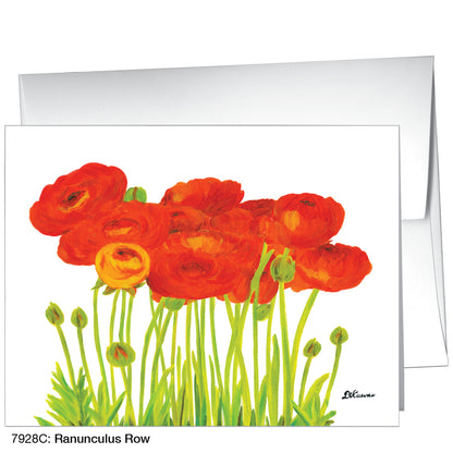 Ranunculus Row, Greeting Card (7928C)