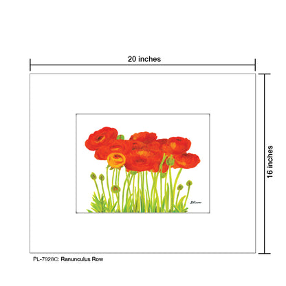 Ranunculus Row, Print (#7928C)