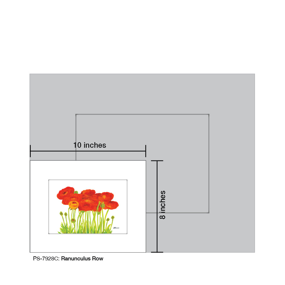 Ranunculus Row, Print (#7928C)